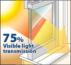 75% Visible Light Transmission