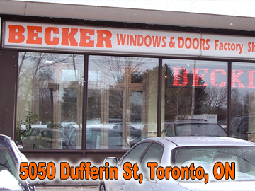 Becker Windows and Doors, Toronto Showroom