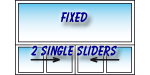 C-type Single Slider Window